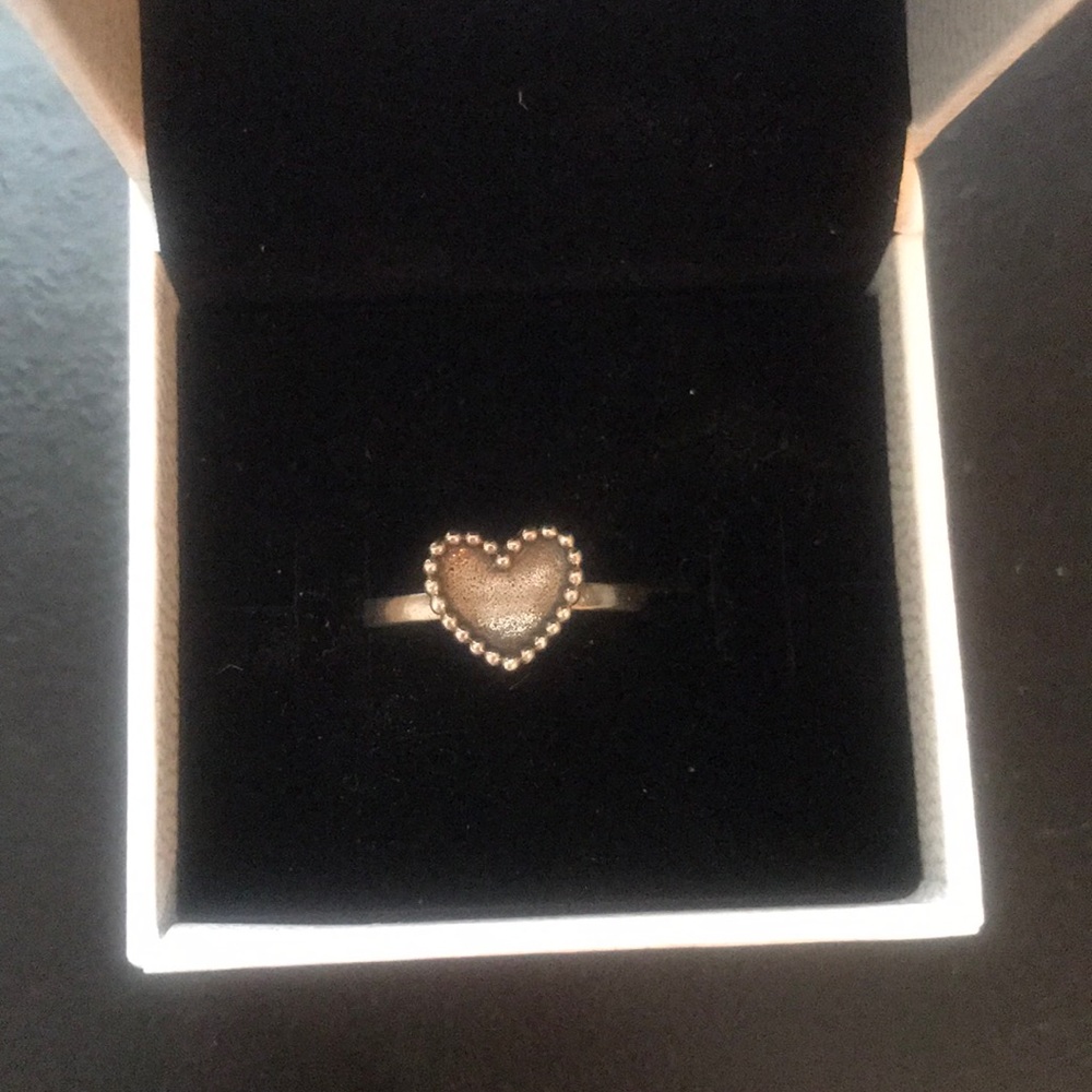 James Avery Beaded Heart Ring